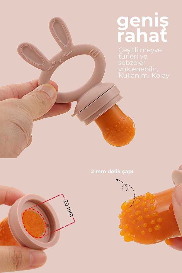 Püre Emzik ve Diş Kaşıyıcı 🐰