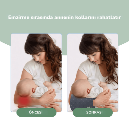 Ağrısız Emzirme ve Biberon Deneyimi İçin Taşına bilir Destek Yastığı (Yıkanabilir, Ergonomik)
